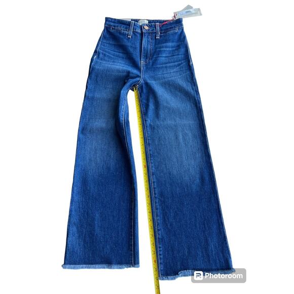 NWT Alice + Olivia Jeans Women`s H Rise Wide Leg Crop Pants Sz. 25 MSRP $275 - Picture 3 of 9